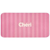 BADEMATTE Gestreift - Rosa - Chéri 120x60 cm - Pink, Textil (120/60cm) - OnlyWow