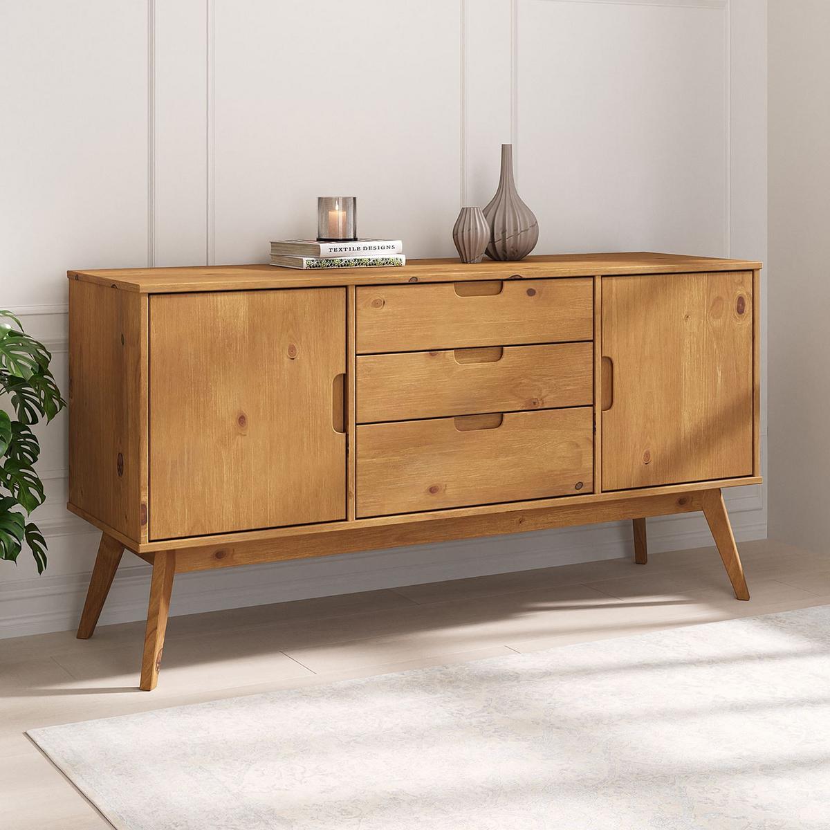 SIDEBOARD TIVOLI braun - Braun, Holz (145/75/45cm) - IDIMEX