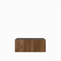 LOWBOARD CAVA 100/41/40 cm, Hängender TV-Schrank Schwarz / Eichefarben - Eichefarben/Schwarz, Holzwerkstoff (100/41/40cm) - MASSENO