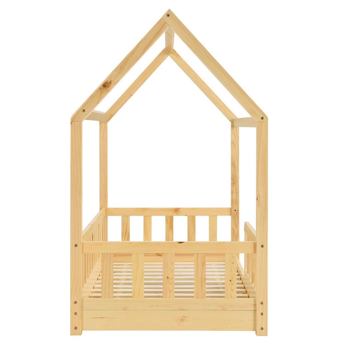 KINDERBETT Marli natur 90x200 cm - Naturfarben, Holz (90/200cm) - Juskys