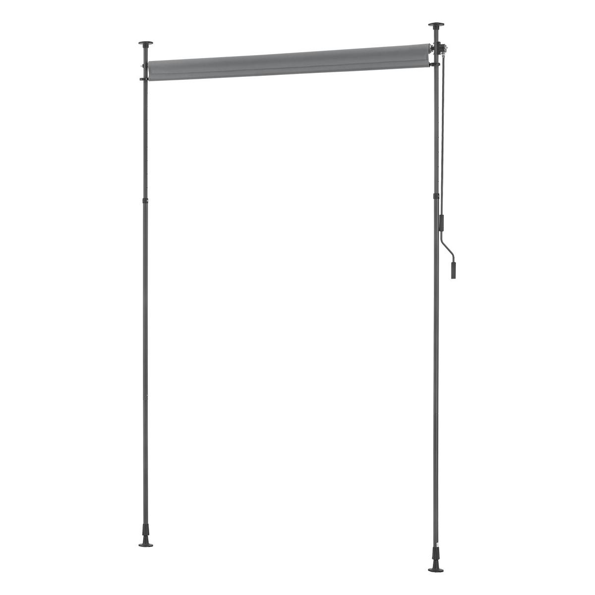 KLEMMMARKISE Cimarra - Dunkelgrau, Textil/Metall (200/270cm) - pro.tec