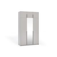DREHTÜRENSCHRANK THALIA 148/250/58cm 3-türig mit Spiegel Kaschmir - Kaschmir, Holzwerkstoff (148/250/58cm) - MASSENO