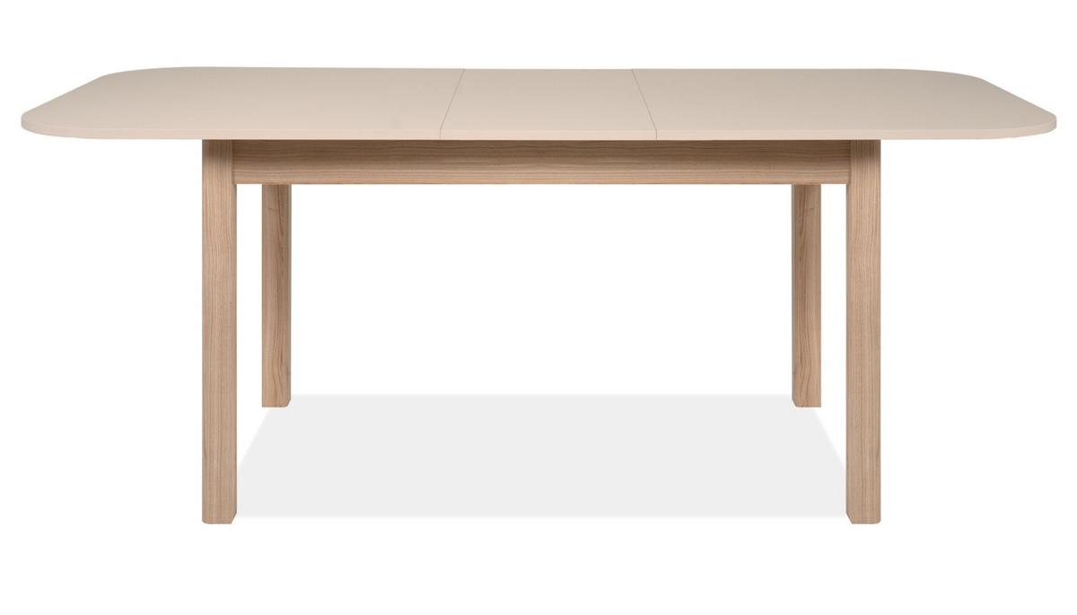 ESSTISCH samt, Riva Eiche 160/200 cm, Küchentisch ausziehbar - Eichefarben/Beige, Holzwerkstoff (90/160/76cm) - Furn.Design