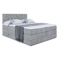 BOXSPRINGBETT VELANTO-BZ KING - 180 x 200 - H3/H4 - Grau - Grau, Holzwerkstoff (180/200cm) - ALTDECOR