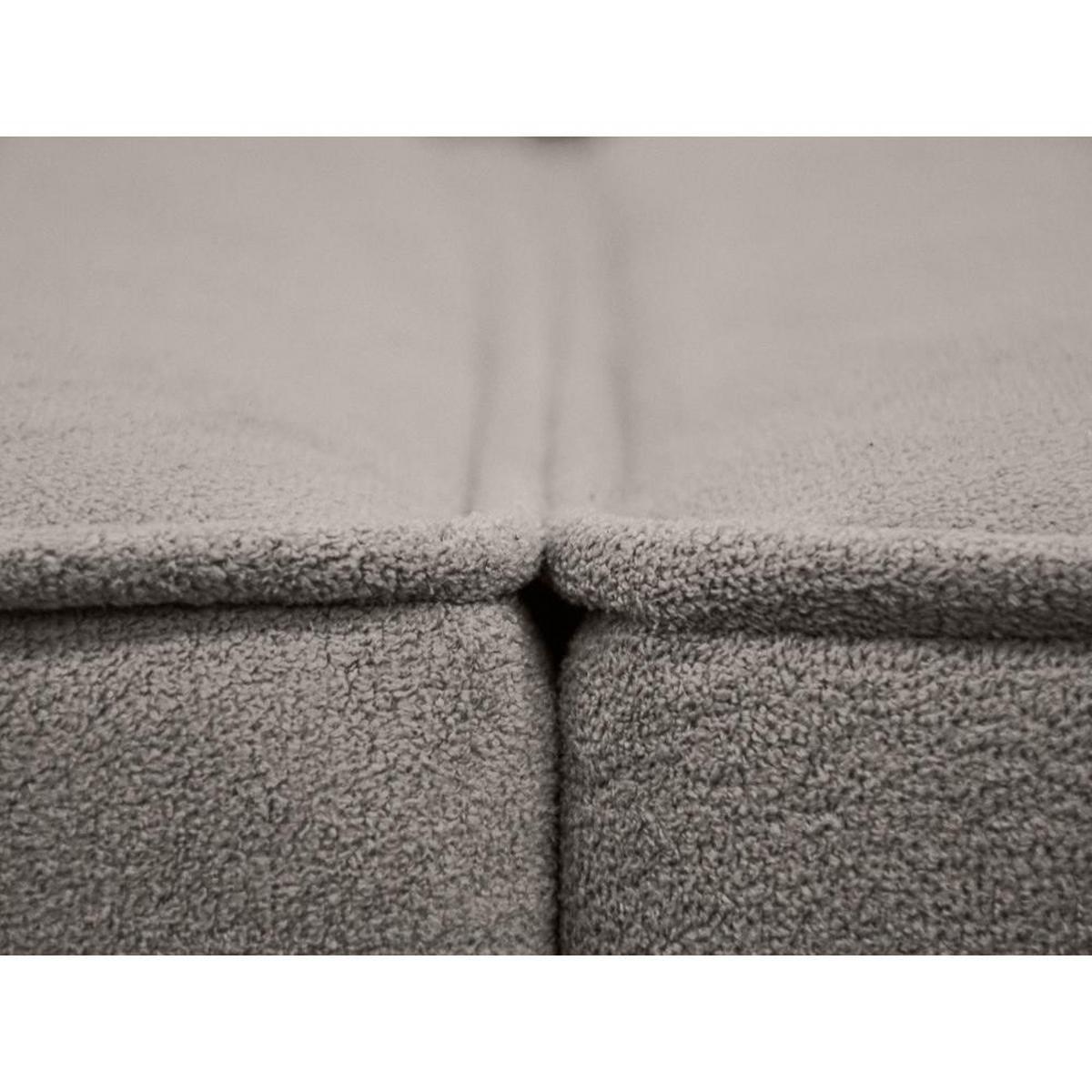 ECKSOFA ohne Schlaffunktion Pedro L cappuccino rechts - Schwarz/Cappuccino, Kunststoff/Textil (267/170cm) - Beautysofa