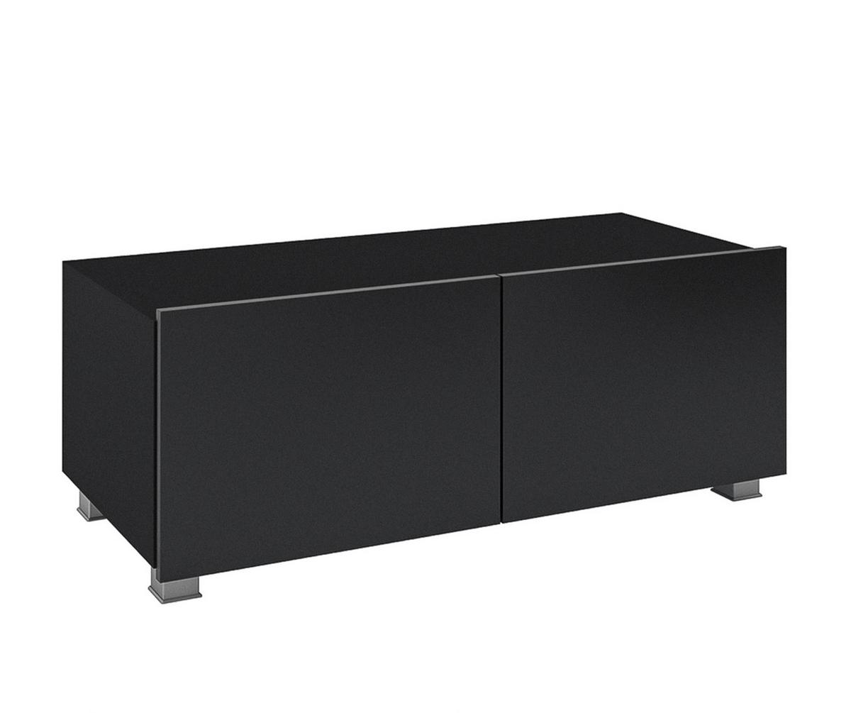 WOHNWAND Kossana 23 Modern Schwarz/Goldene Eiche 300/43/154 cm Wohnwand Set - Schwarz, Holzwerkstoff/Kunststoff (300/156/43cm) - AX Living