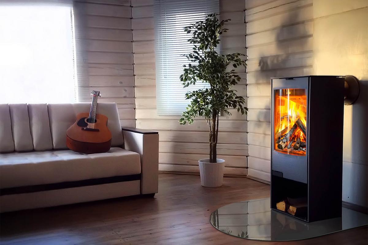GLASPLATTE für Kamin 100x100 cm - Grau, Glas (100/100/0.4cm) - TULUP