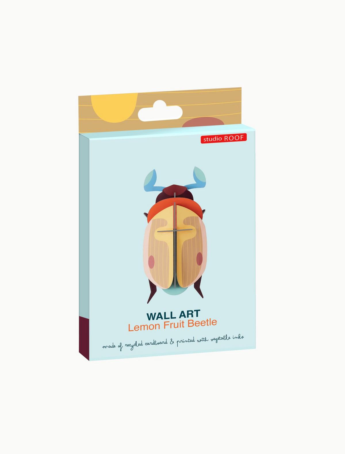 WANDDEKO Gedämpfter Käfer 4.5/15 cm - Multicolor, Wellpappe (4.5/15/6cm) - Studio Roof