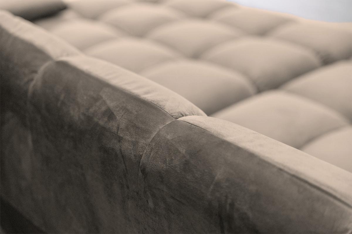 BIG SOFA VIVIEN Braun Velvet - Schwarz/Braun, Kunststoff/Textil (296/85/178cm) - KAWOLA