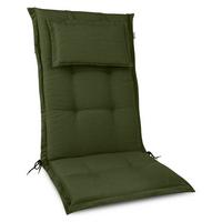 HOCHLEHNERAUFLAGE HighLux HL 120/52/7cm Dunkelgrün - Dunkelgrün, Textil (50/7/120cm) - Beautissu 