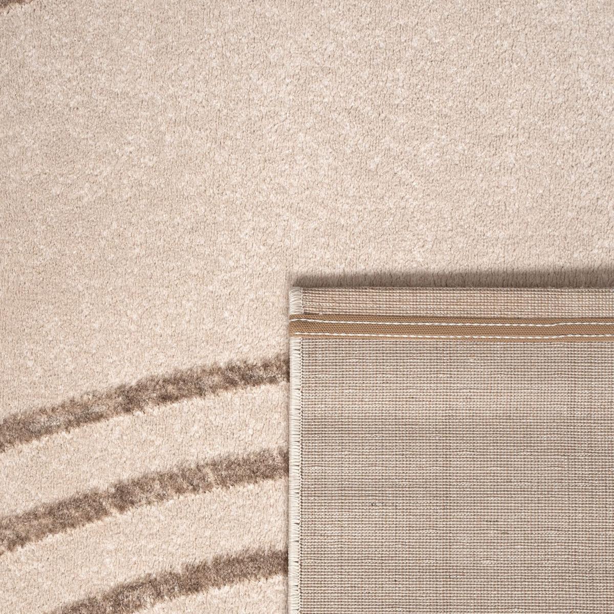KURZFLORTEPPICH, abstrakt, aus Polypropylen, Florhöhe 11 mm, Beige, 80 x 150 cm - Beige, Textil (150/80cm) - KADIMA DESIGN