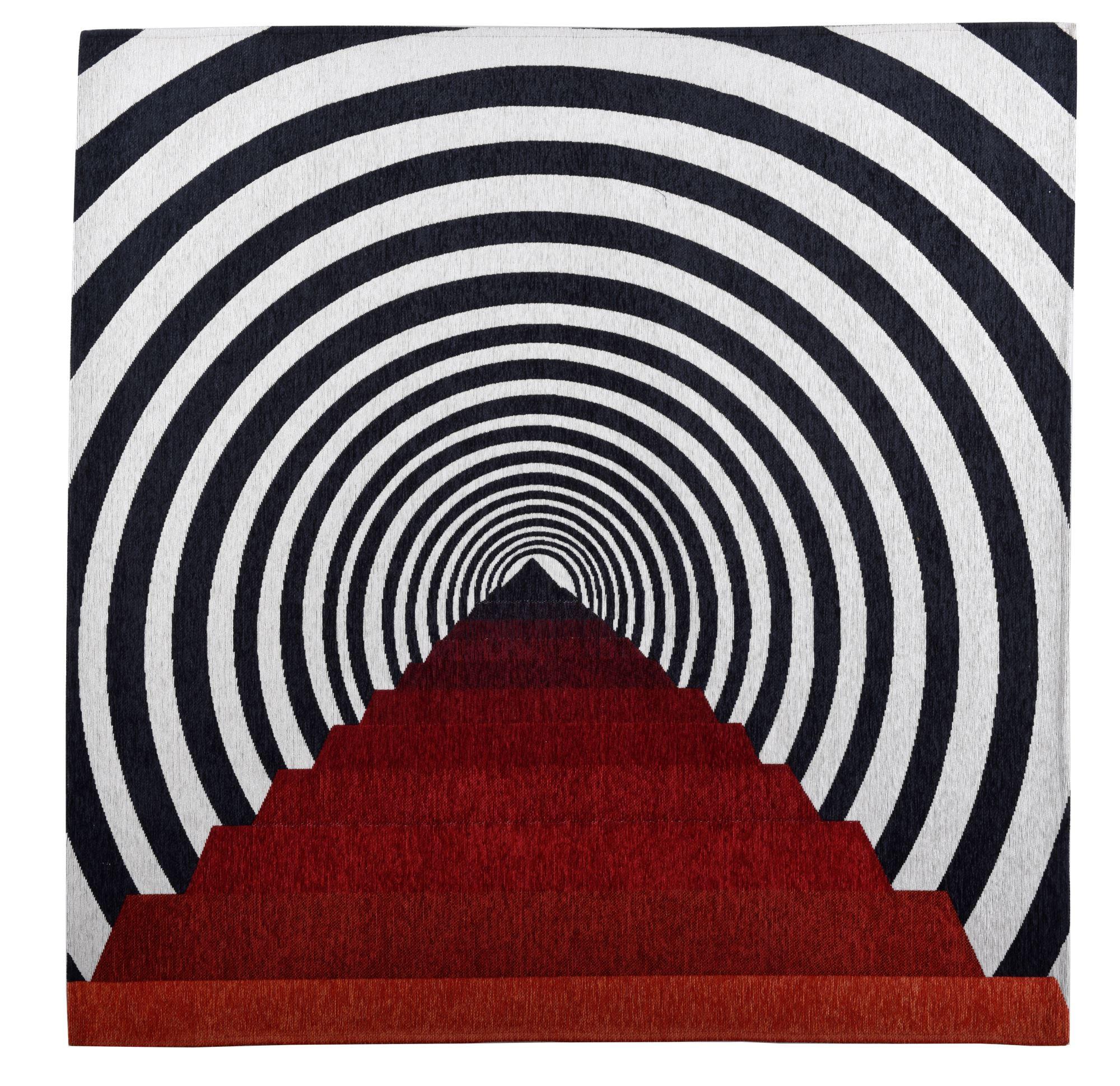 FLACHWEBETEPPICH Cosima 100x100 cm - Rot, Textil (100/100cm) - Gino Falcone