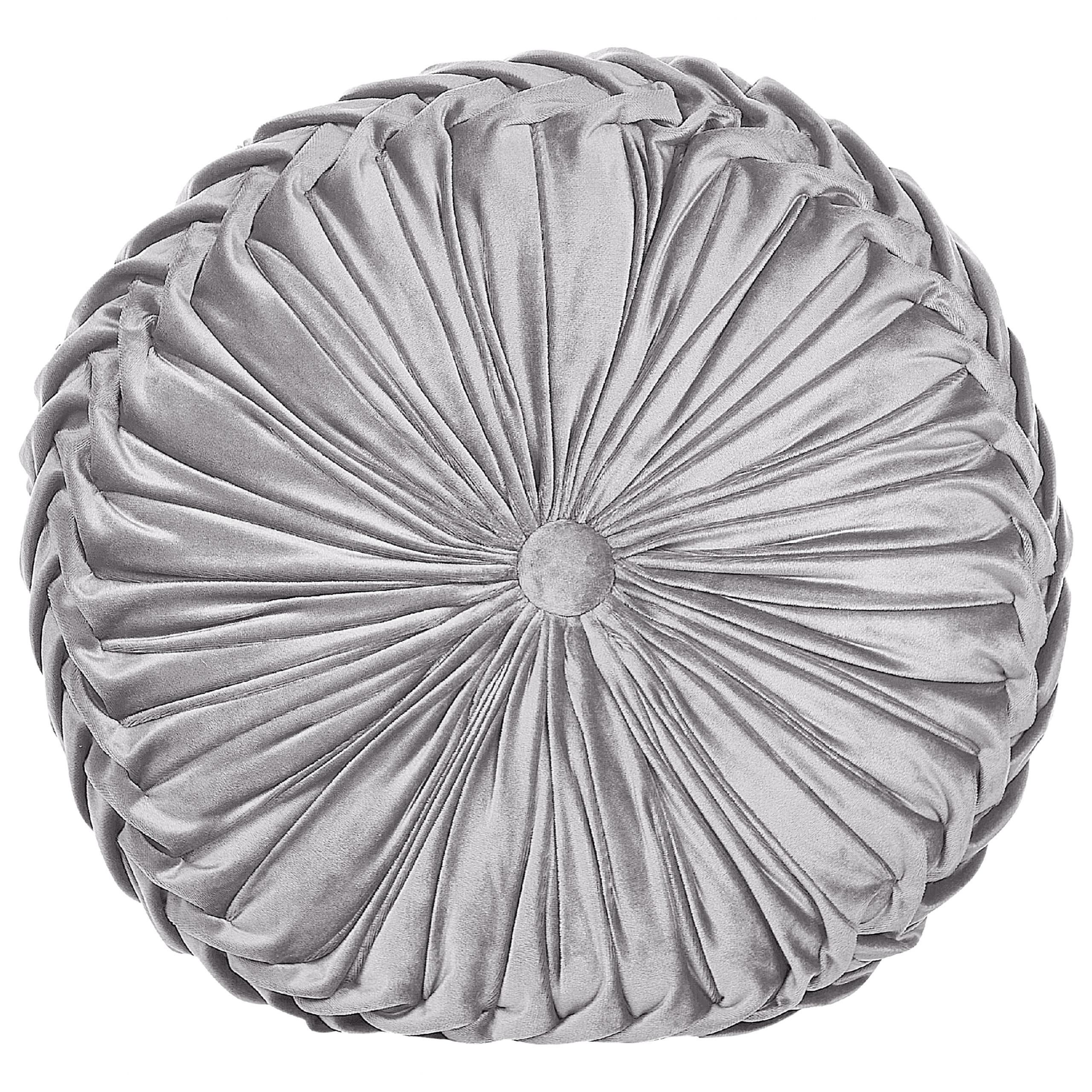 DEKOKISSEN Grau 40/40 cm Udala - Grau, Textil (40/40cm) - Beliani