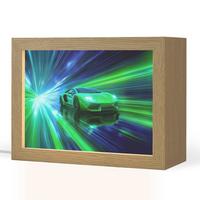 NACHTTISCHLAMPE Geschwindigkeit - Leicht - Sportwagen - Grün 20x15 cm - Grün, Holzwerkstoff (8/20/15cm) - OnlyWow