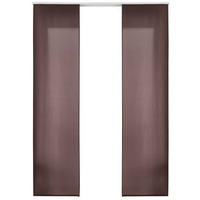 VORHANG 2ER SET HxB 245x60 cm Braun - Braun, Textil (60/245cm) - Gardinenbox