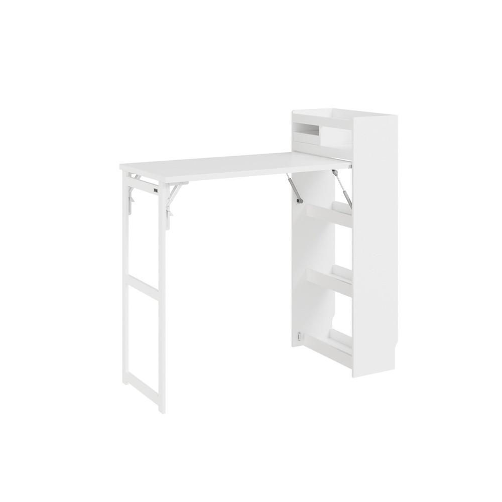 KÜCHENWAGEN mit klappbarer Arbeitsfläche FWT115-W - Ahornfarben, Fell (65.3/120/199.5cm) - SoBuy