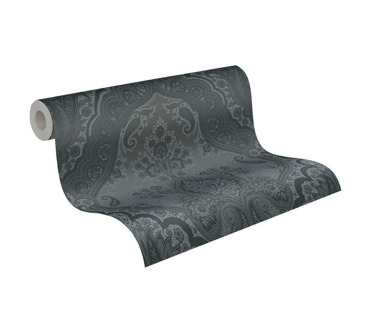 VLIESTAPETE Schwarz 53/1005 cm - Schwarz, Kunststoff/Textil (53/1cm) - KUNSTLOFT