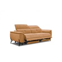 SOFA AVENA 3-Sitzer mit 2 Relaxfunktionen, orange - Orange, Holzwerkstoff/Textil (204/80/108cm) - Wozimo