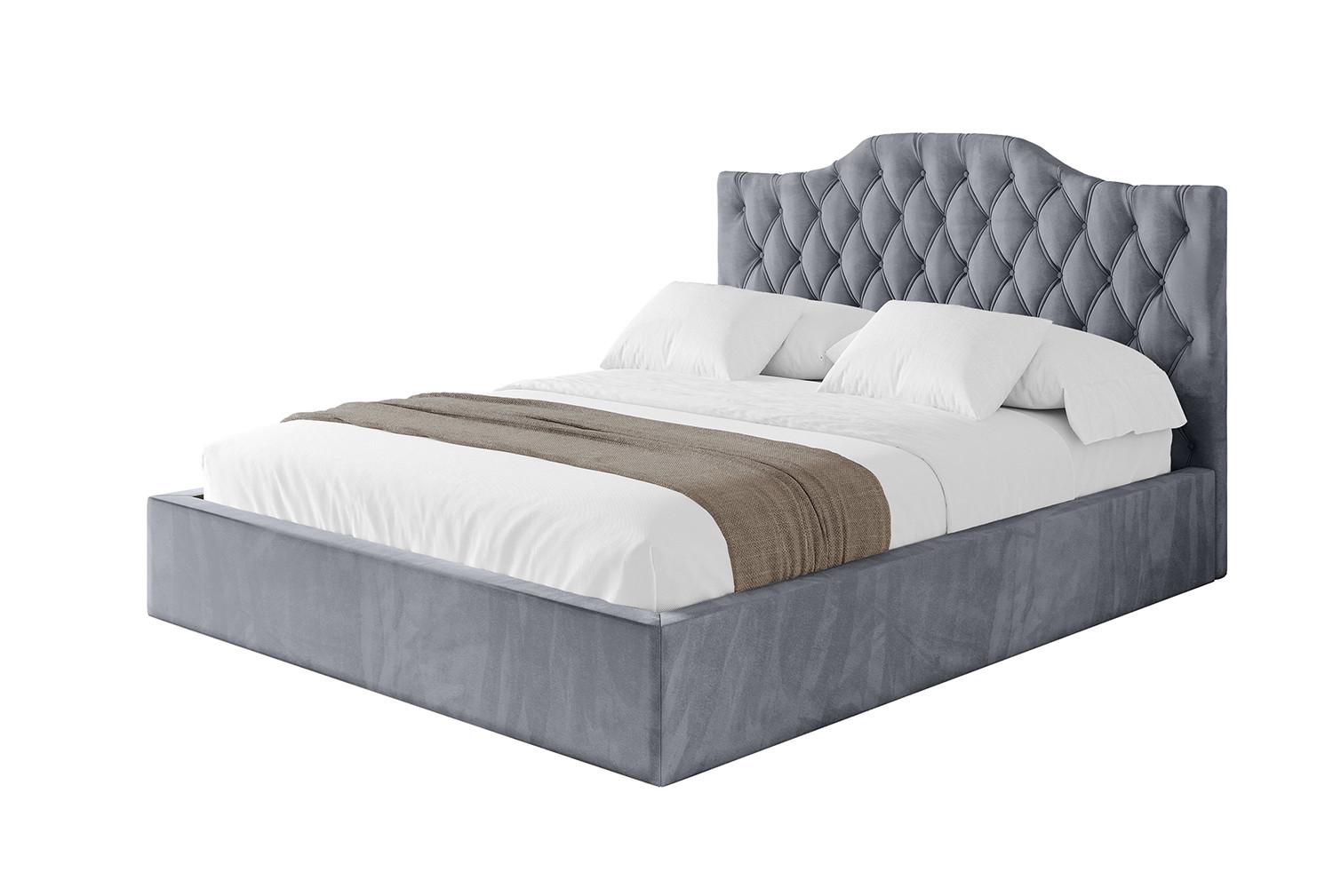 POLSTERBETT mit Bettkasten und Lattenrost, Boxbett ohne Matratze - FALIO 120x200 Grau - Grau, Holzwerkstoff/Textil (120/200cm) - ALTDECOR