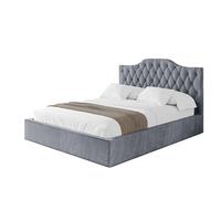 POLSTERBETT mit Bettkasten und Lattenrost, Boxbett ohne Matratze - FALIO 120x200 Grau - Grau, Holzwerkstoff/Textil (120/200cm) - ALTDECOR