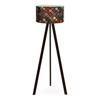 STEHLEUCHTE Newport - Multicolor, Holzwerkstoff (38/38/140cm) - lux.pro
