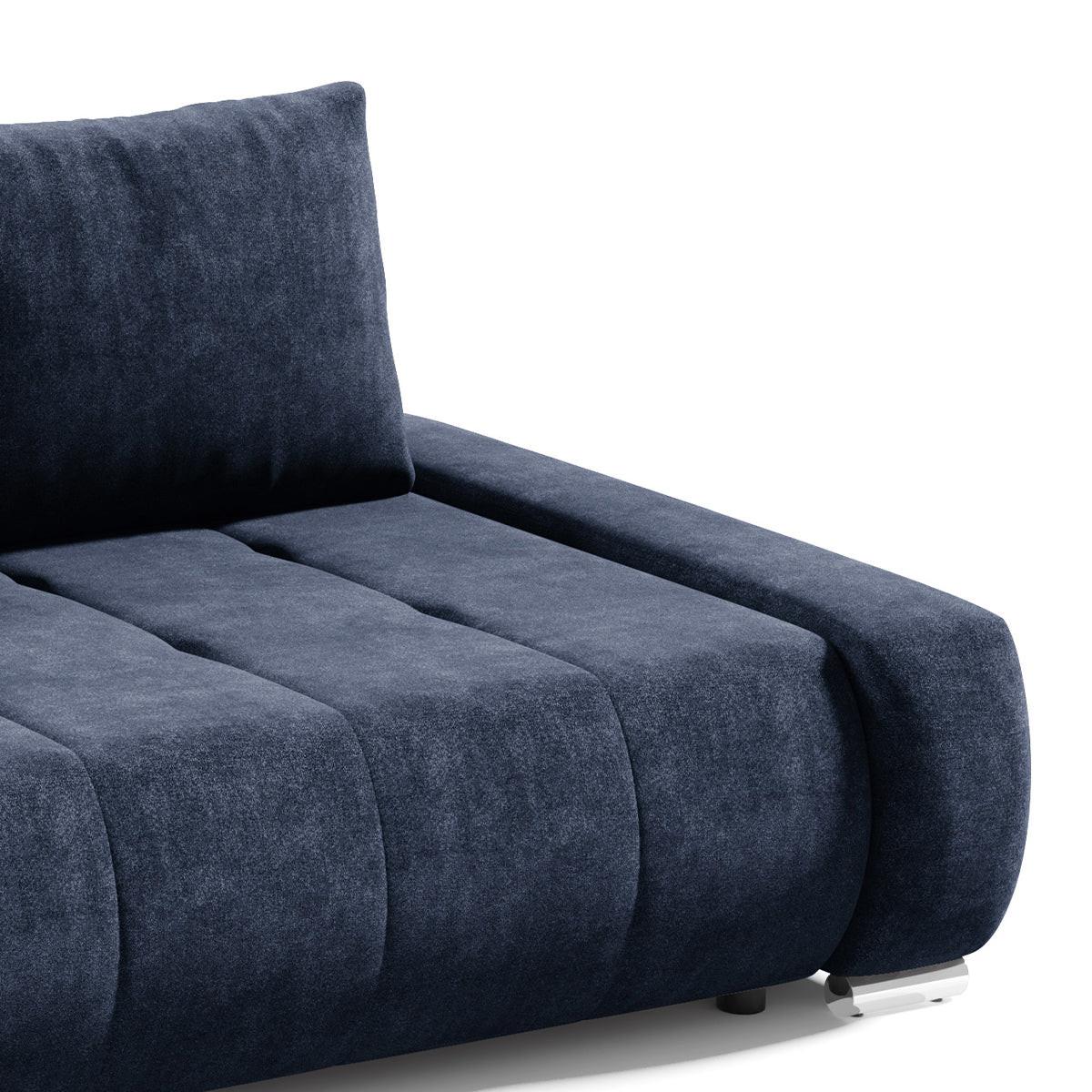SCHLAFSOFA Jonas 3 Sitzplätze Marineblau - Dunkelblau, Holzwerkstoff (240/85/110cm) - Petits-meubles
