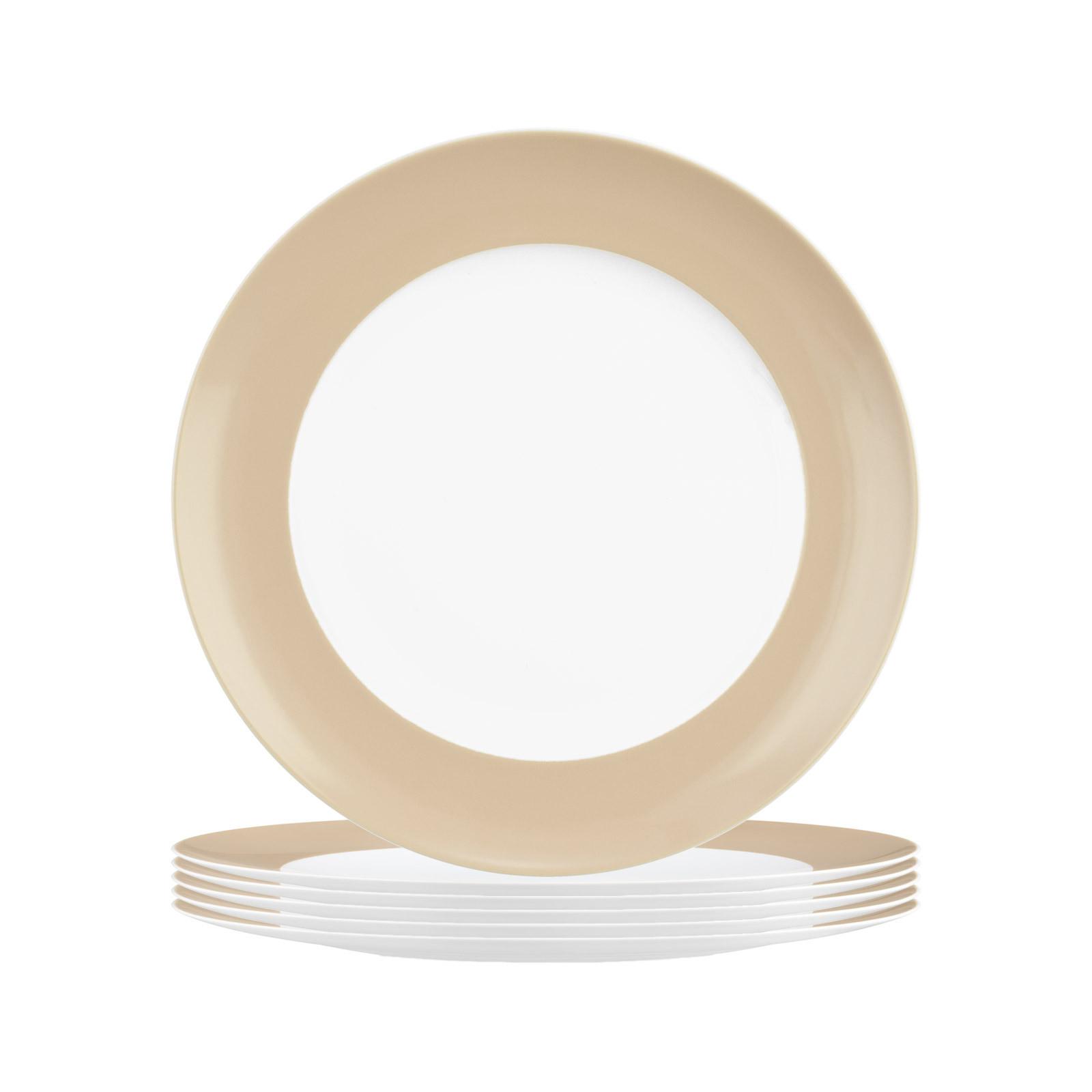 FRÜHSTÜCKSTELLER Liberty Pure Colors Dusty Beige ø 22,5 cm 6er Set - Beige, Keramik (22.6cm) - Seltmann Weiden