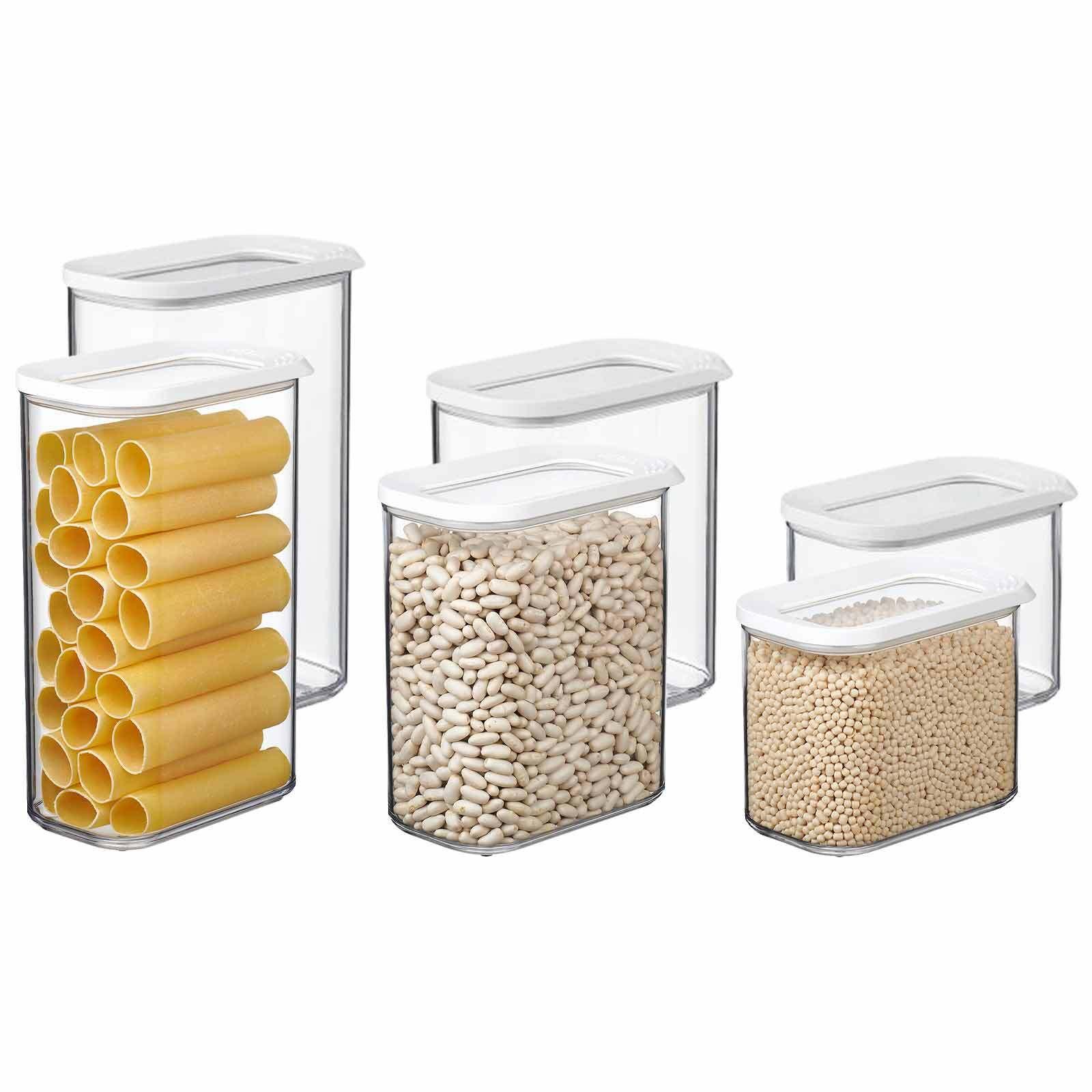 VORRATSDOSEN Modula weiß 6er Set - Weiß, Kunststoff (2/2/2cm) - Mepal