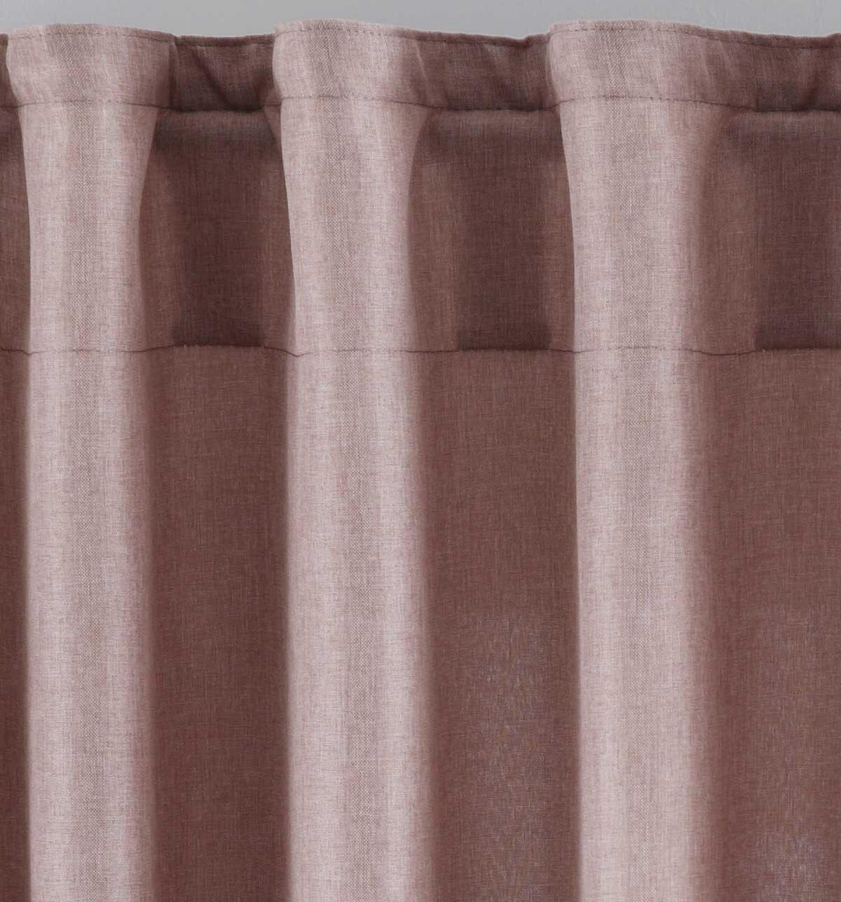 SCHLAUFENGARDINE 2ER SET »Jena« HxB 145x140 cm Taupe - Taupe, Textil (140/145cm) - Gardinenbox
