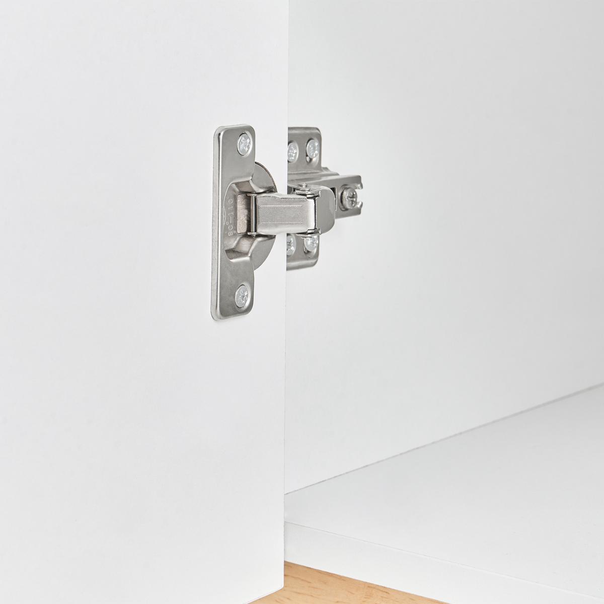 SEKRETÄR 80/40/80 cm klappbar Weiß Flomot - Hellbraun/Weiß, Holzwerkstoff (40/80/74cm) - Beliani