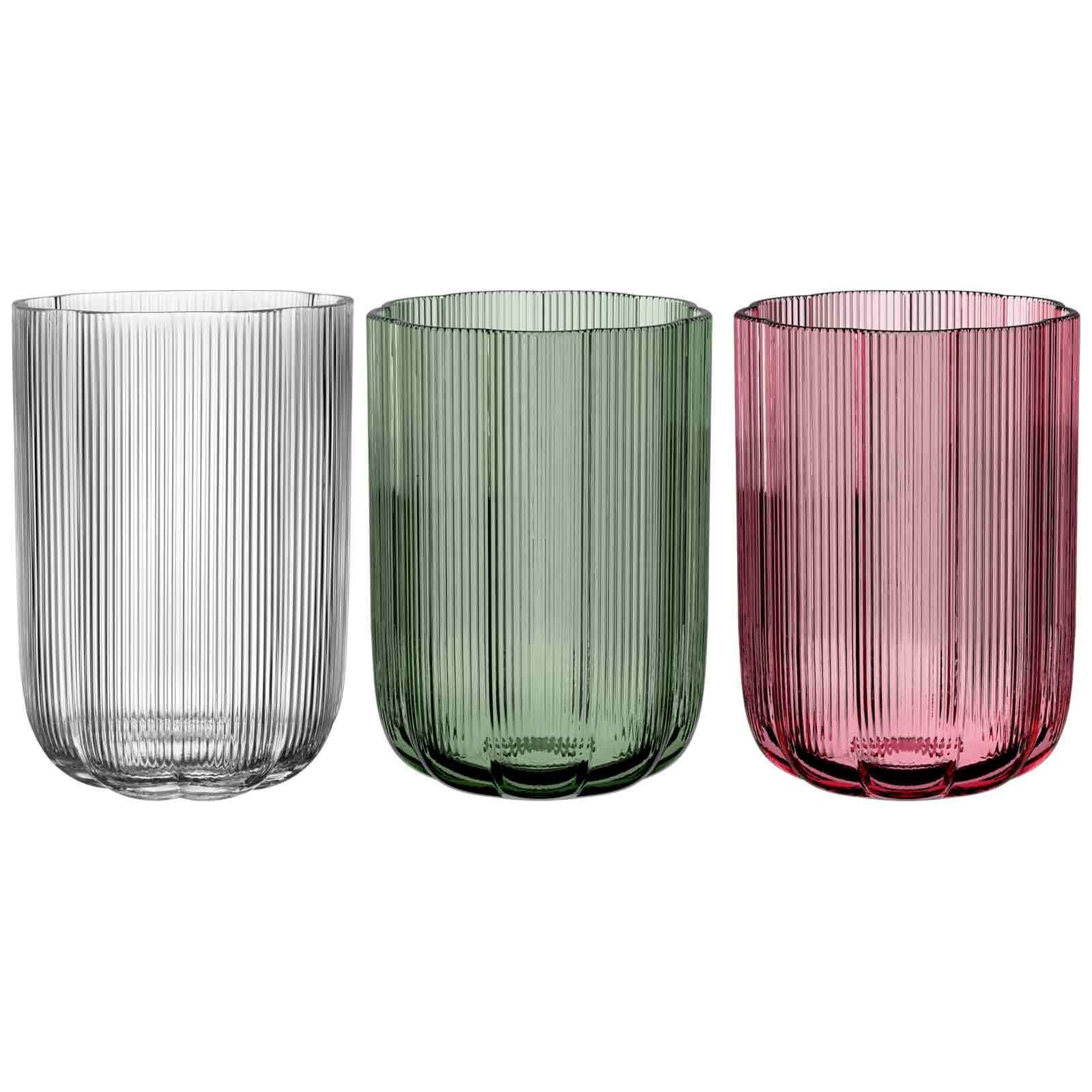 VASEN-SET Fleur bunt 22,5 cm 3-tlg. - Multicolor, Glas (16/22.5cm) - Villeroy & Boch