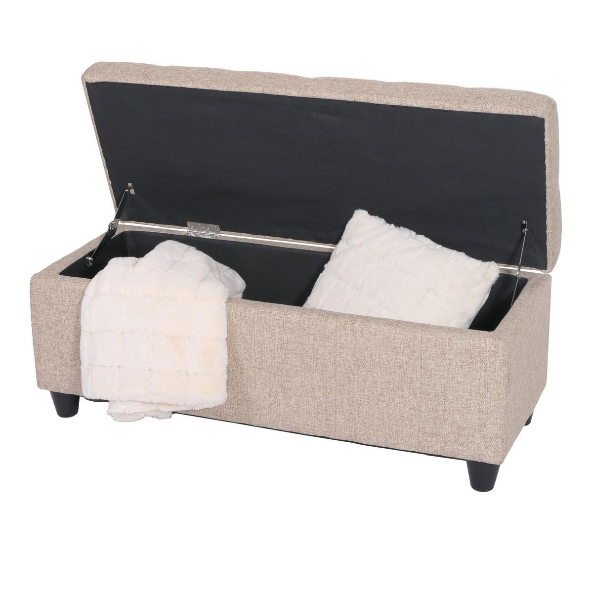 AUFBEWAHRUNGS-TRUHE Beige - Beige, Textil (114/45/45cm) - MCW