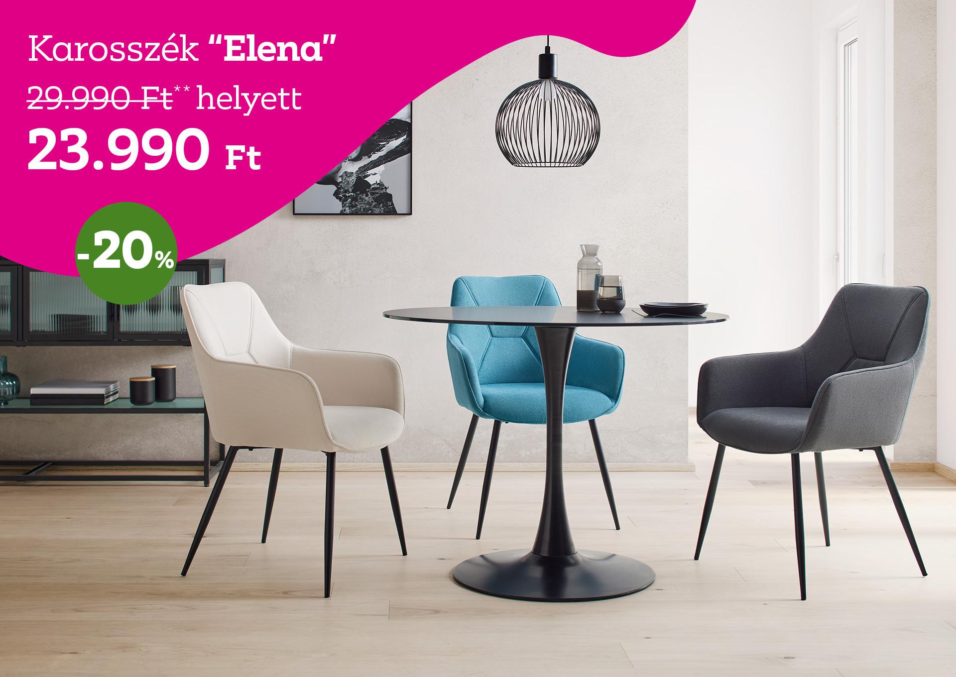 Karosszék Elena 29990 Forint helyett 23990 Forint, kedvezmény mértéke 20%