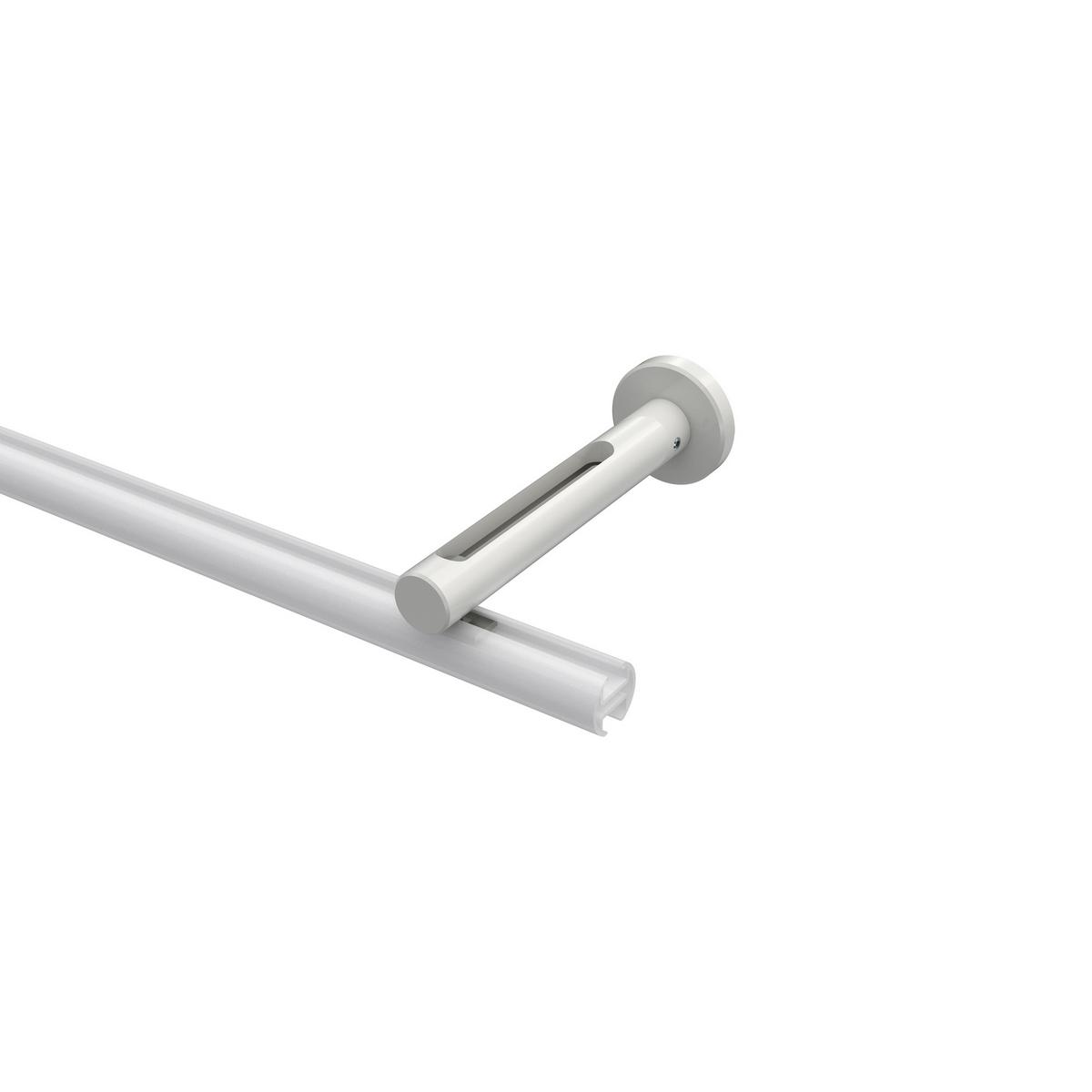 TRÄGER FÜR GARDINENSTANGEN INNENLAUF 20 mm Ø, Siteno Langloch 1 bis 3-läufig, Weiß - Weiß, Metall (13/4/4cm) - INTERDECO