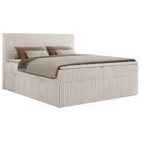 BOXBETT TILIANO 160/200 - Beige Cord - H3 - Beige, Textil (160/200cm) - MKS
