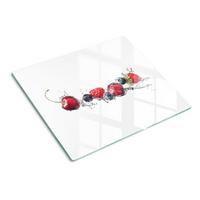 GLASPLATTE 60x52 cm Waldfrüchte - Rot, Glas (60/0.4/52cm) - TULUP