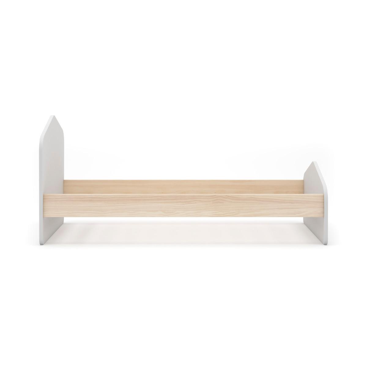 BETT Estefania Weiß 195/100/90 cm - Weiß, Holz (190/90cm) - Calicosy