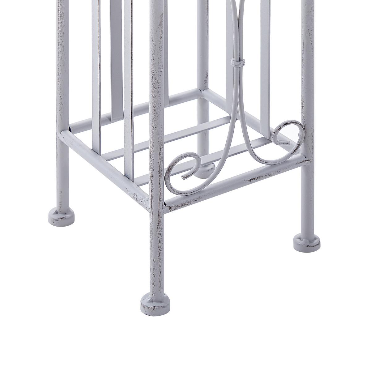 TOILETTENPAPIERSTÄNDER Metall Antik Optik grau Brisa - Grau, Metall (18/68/15cm) - Beliani