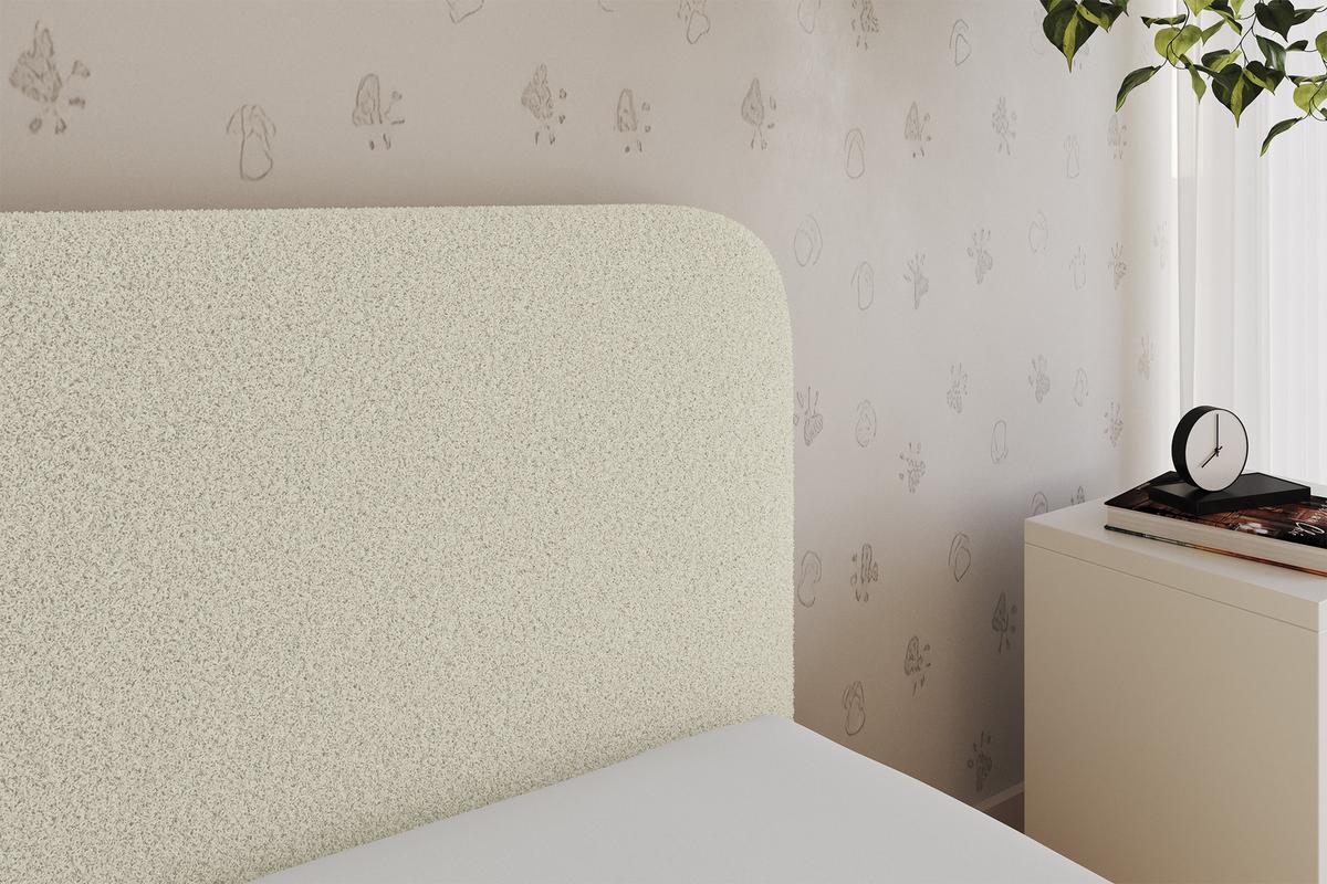 EINZELLBETT Jugendbett mit Bettkasten, Rechts - ELSY 80x200 Beige - Perlmutt, Holzwerkstoff/Textil (80/200cm) - ALTDECOR