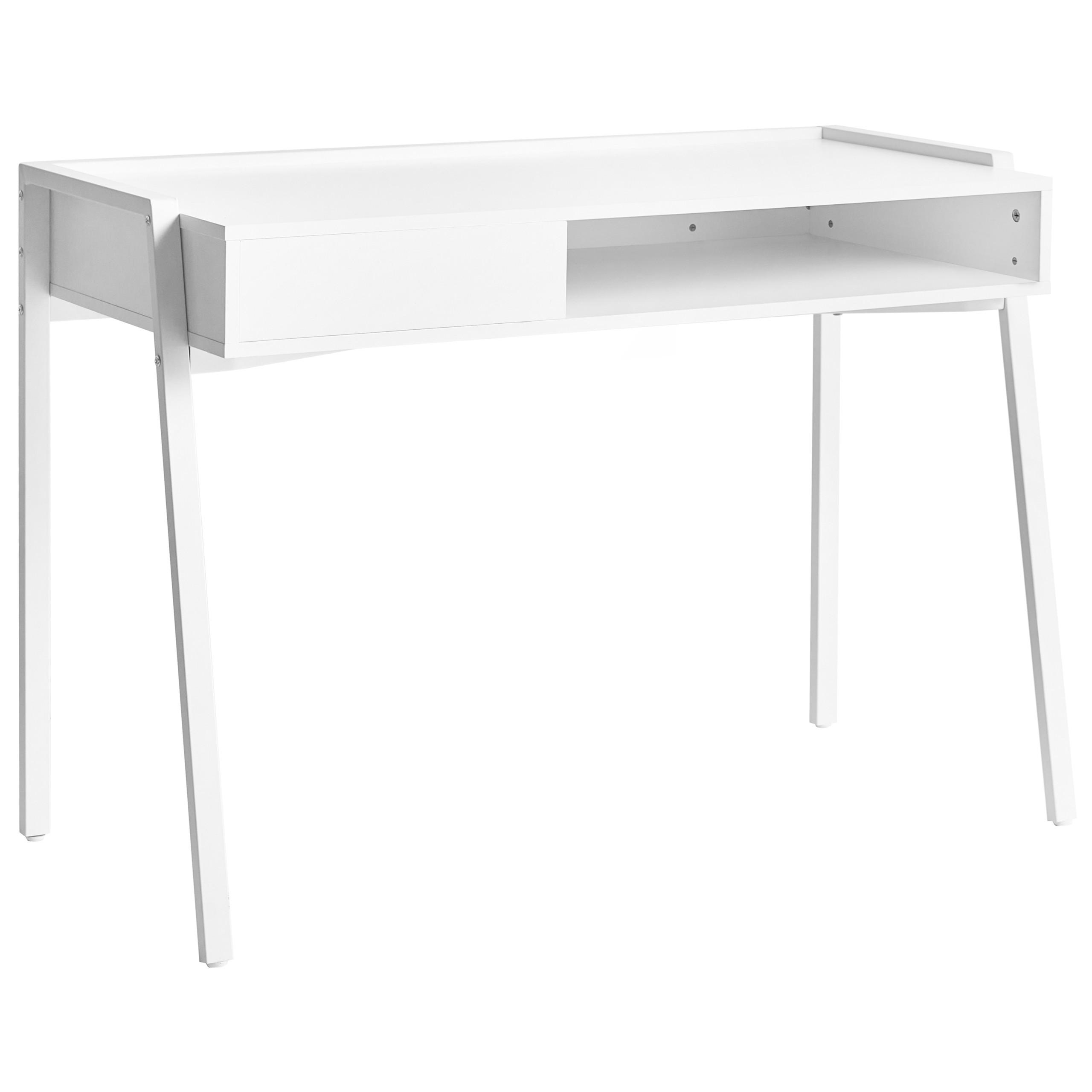 SCHREIBTISCH Weiß 107/48 cm Kofoten - Weiß, Holzwerkstoff (48/107/76cm) - Beliani