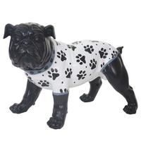 DEKO FIGUR BULLDOGGE Schwarz - Schwarz, Stein (21/25/19cm) - MCW