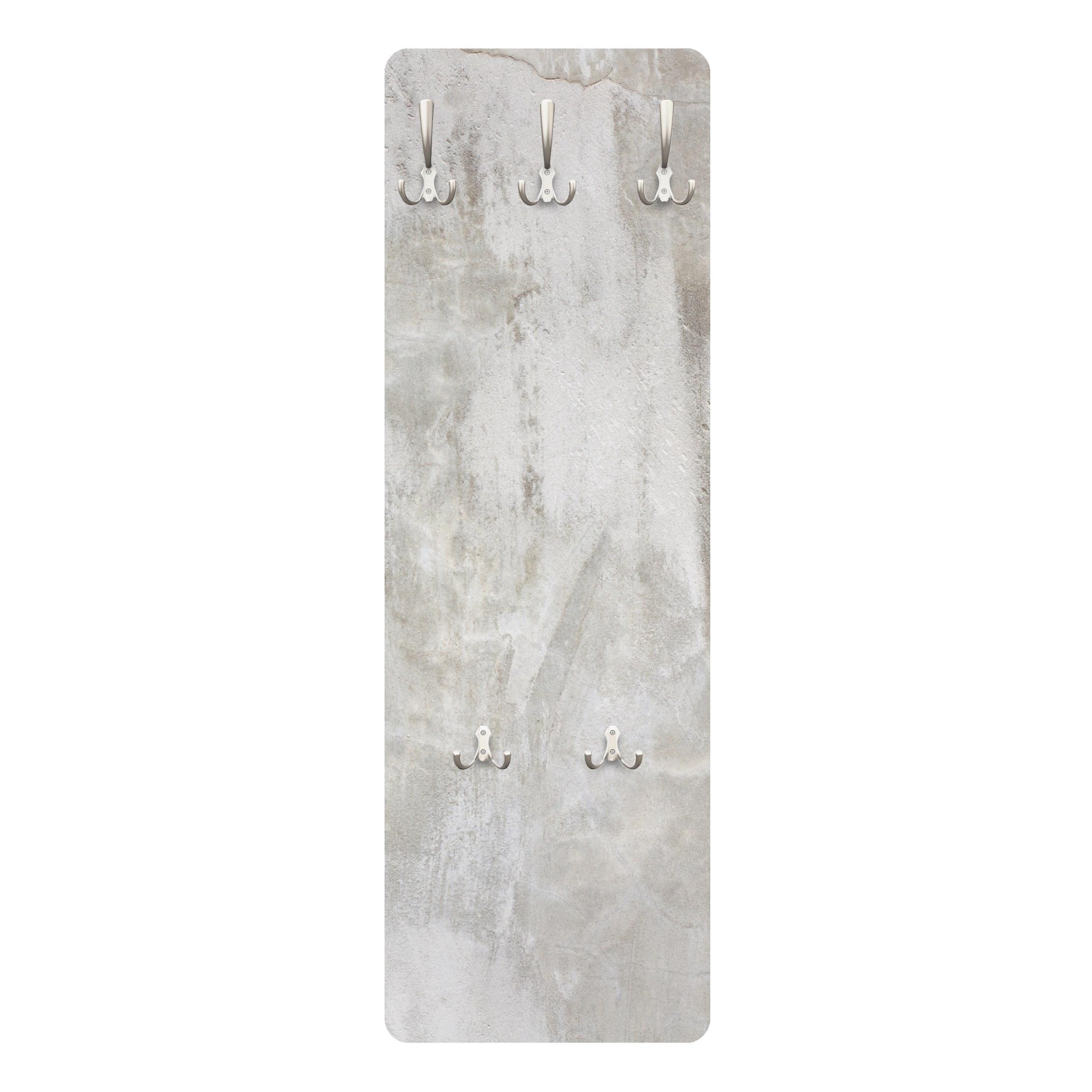 WANDGARDEROBE - Shabby Betonwand gespachtelt 34/105 cm - Beige, Holzwerkstoff (34/105/1.6cm) - Bilderwelten