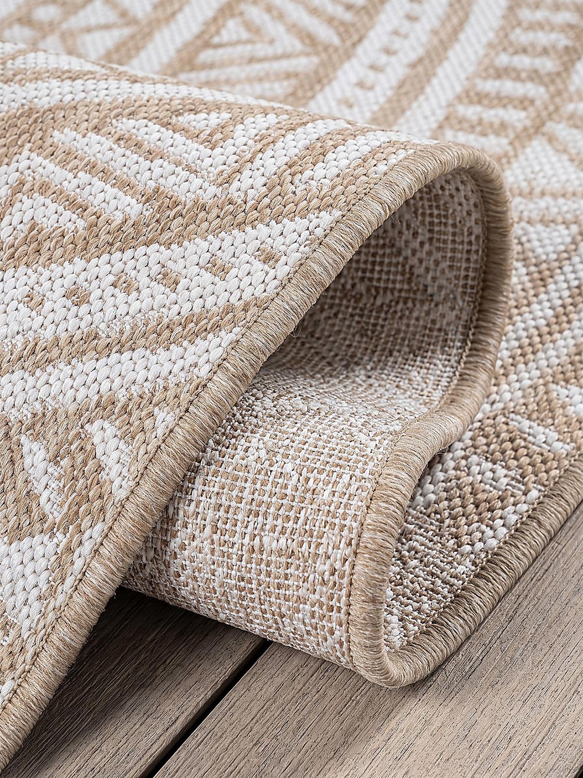 TEPPICHLÄUFER Orientalisch BORNO Polypropylen Natur 80 x 200 cm - Beige, Textil (80/200cm) - KADIMA DESIGN