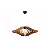 HÄNGELAMPE ALZETTE Walnuss Dekor Holz - Nussbaumfarben, Holz (59/59/55cm) - KAWOLA