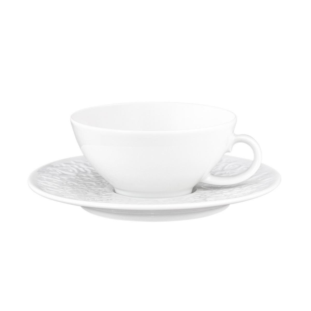 TEETASSEN MIT UNTERTASSEN Nori Home weiß 140 ml 6er Set - Weiß, Keramik (0.14L) - Seltmann Weiden