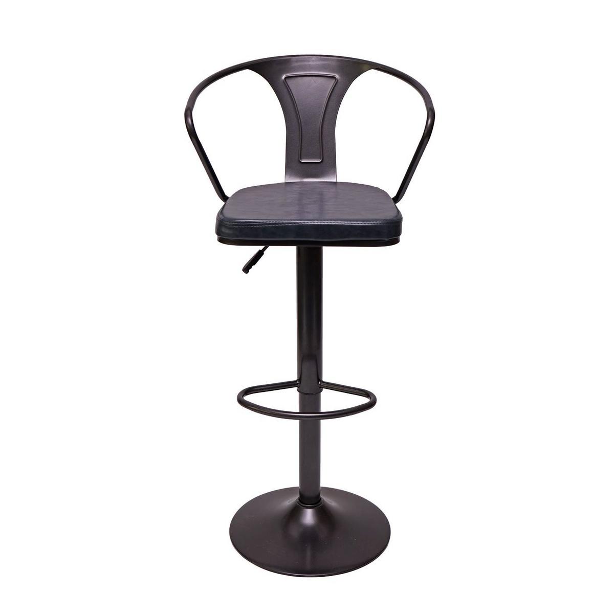 BARHOCKER H10B Schwarz, Grau 2er-Set - Schwarz/Grau, Textil (51/108/45cm) - MCW