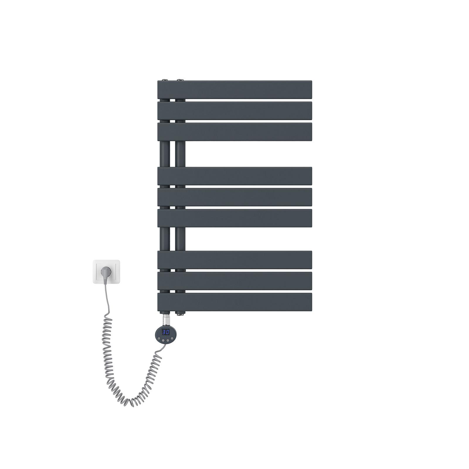 HEIZKÖRPER Elektrisch WLAN Thermostat Anthrazit 76,2/50 cm - Anthrazit, Metall (50/76.2/5.9cm) - EMKE