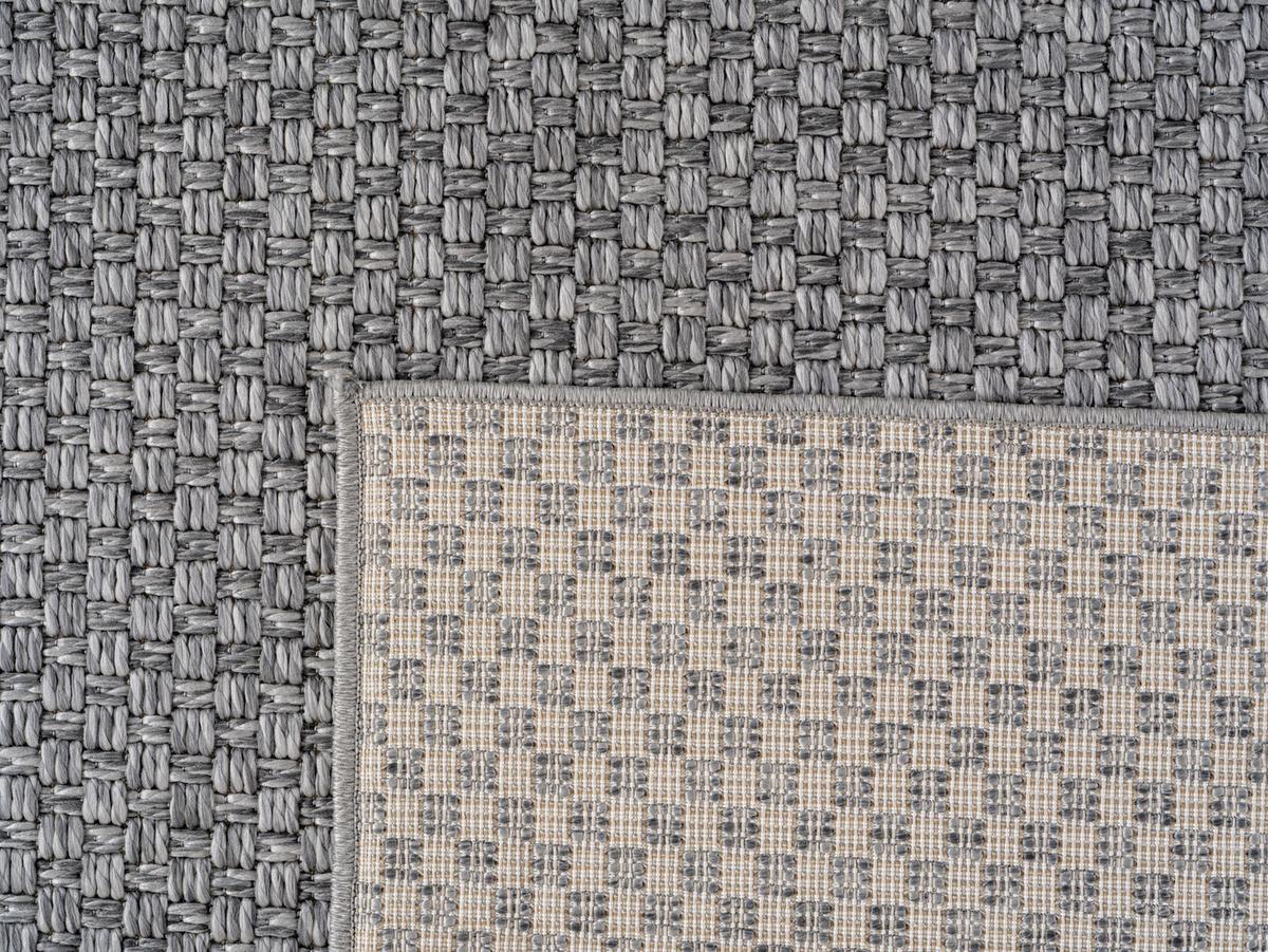 TEPPICH Outdoor LERMOOS in Grau, einfarbig, 120 x 170 cm - Grau, Textil (170/120cm) - KADIMA DESIGN