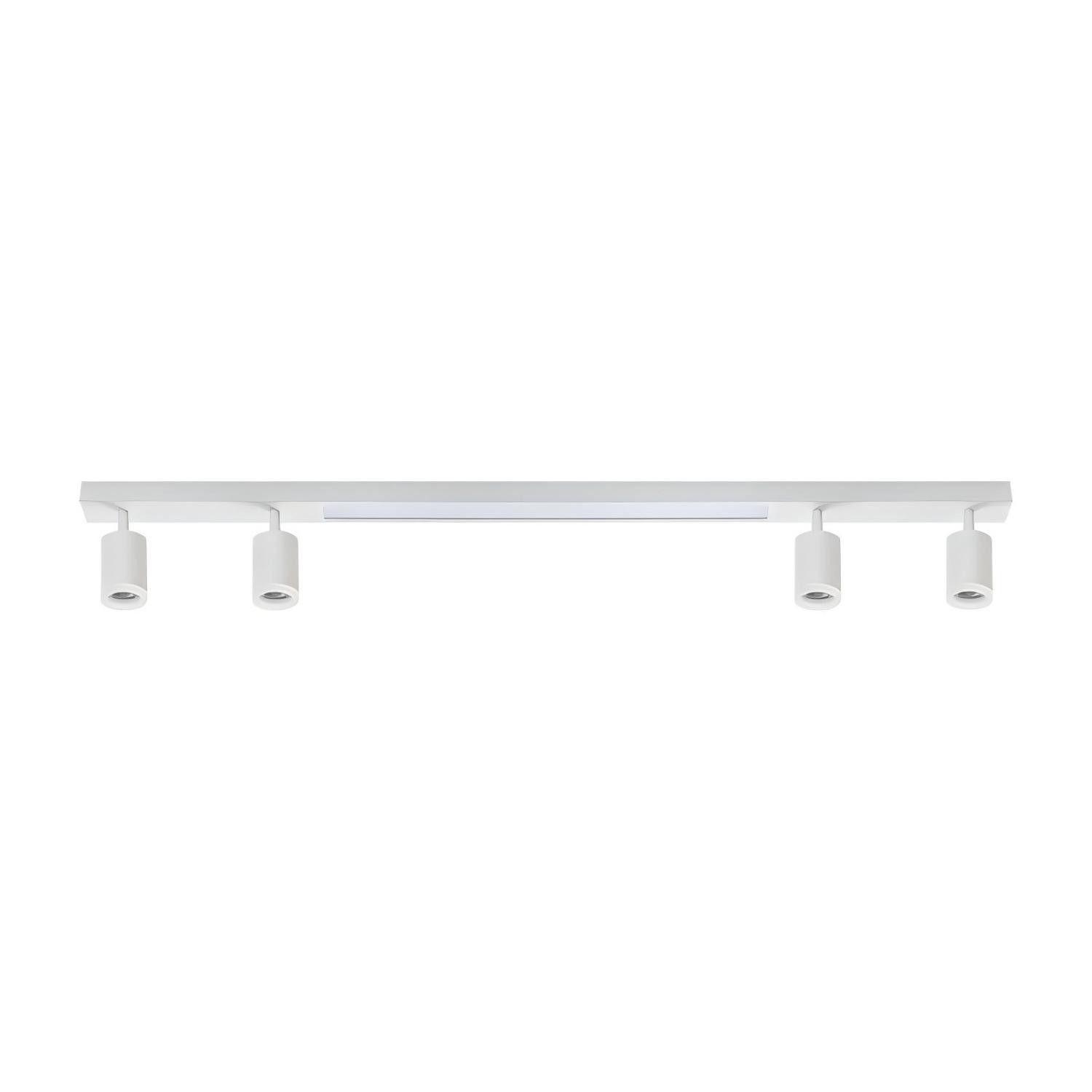 DECKENLEUCHTE Ausgezeichnet 4-flammig 110/5/15 cm - Weiß, Metall (110/5/15cm) - ZMH