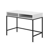 SCHMINKTISCH Weiß, Weiß-Schwarz, Schwarz 112/78/50 - Schwarz/Weiß, Holzwerkstoff (112/78/50cm) - RAUMHIRSCH FURNITURE